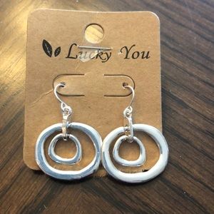Lucky You Silver Earrings